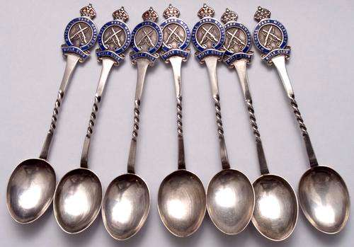 Mitchell Park Miniature Rifle Club Hallmarked Silver Spoons