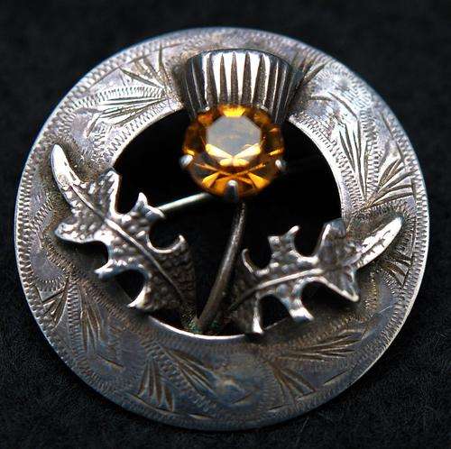 Hallmarked Silver Scottish Brooch