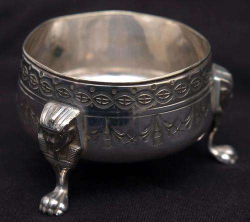 Solid Silver Mustard Pot