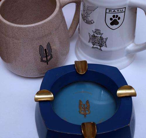 Rhodesian SAS Mug and Ash Tray + Armed Forces Mug