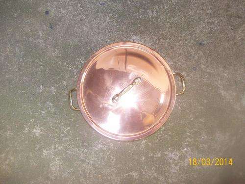 19cm copper pot with lid