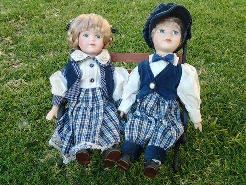boy and girl porcelain doll