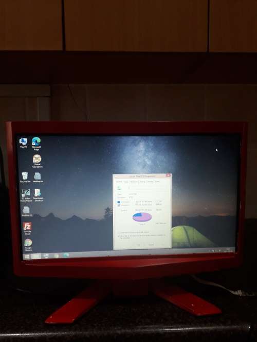 PC tower and screen