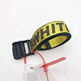 OFF-White  Belt Adjustable Yellow Designer Buckle Waist Belts
