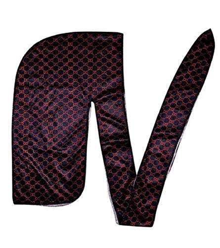 Slippery Apparel | Designer Durags Satin for Men Waves (30+ Colors) Long Strings for 360 Waves + Wav