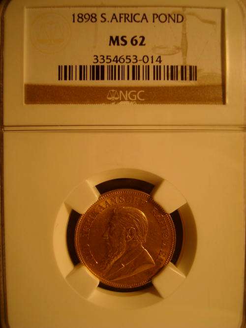 1898 ZAR Pond NGC MS 62