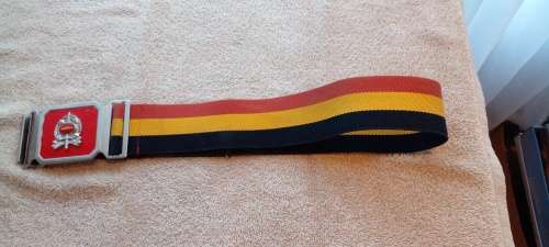 SA ARMY MILITARY POLICE STABLE BELT. ORIGINAL AND IN GREAT CONDITION.
