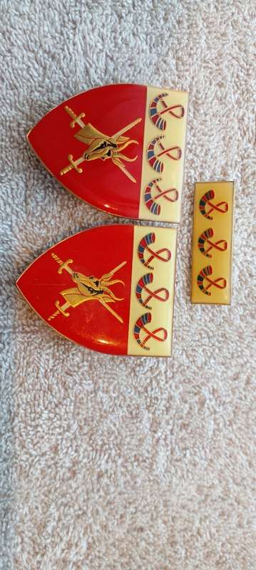 SA ARMY OFS. COMMAND SHOULDER  -AND BERET FLASHES..