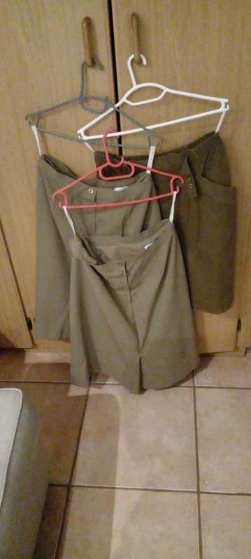 SA ARMY WOMAN SOLDIERS` SKIRTS. KNOWN AS SOLDOEDIES. GEORGE ARMY  COLLEGE FOR WOMAN SOLDIERS..