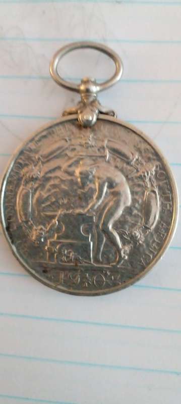 RARE 1910 UNION OF SA. SILVER COMMEMERATIVE MEDAL. 560 ISSUED. VERY RARE .SEE DESC.