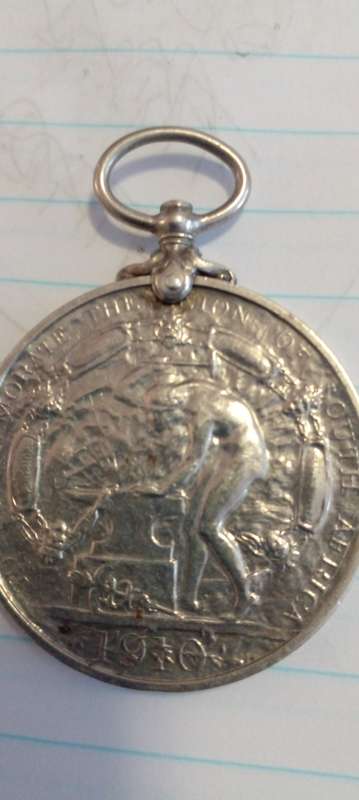 RARE 1910 UNION OF SA. SILVER COMMEMERATIVE MEDAL. 560 ISSUED. VERY RARE .SEE DESC.