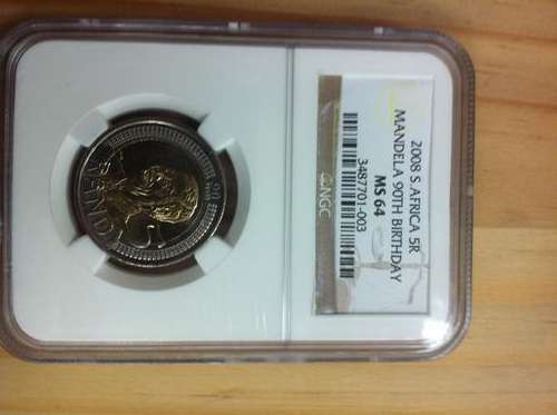 2008 s.africa 5r 90th bdy MS64