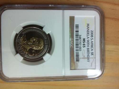 2008 s.africa 5r 90th bdy MS65