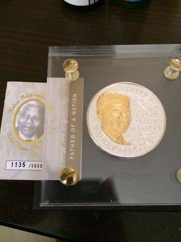 100 gr sliver nelson mandela Father of a nation