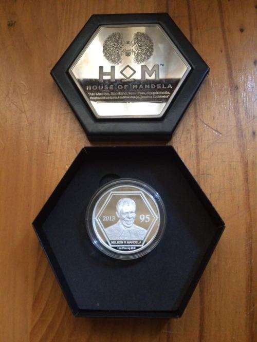 one ounce sliver mandela 95 birthday