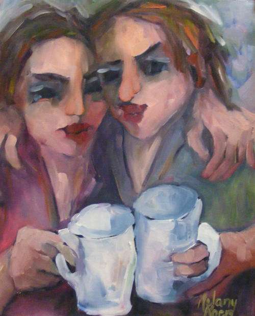 Coffee Cheers! 400x500  mm Melany Koen