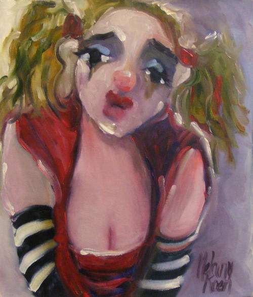 Girl Clown! 420 X 500 mm Melany Koen