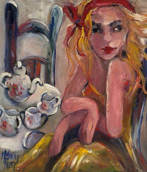 Grandma's Tea Set! 400x450 mm Melany Koen