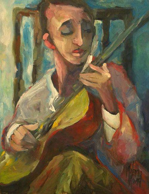 Classical Guitarist! 360 x 470 mm Melany Koen