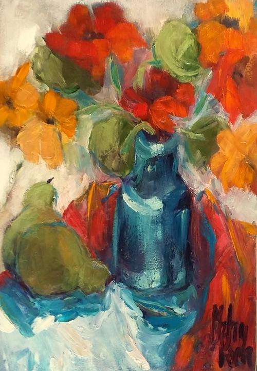 Nasturtiums! 230 x 320 mm Melany Koen