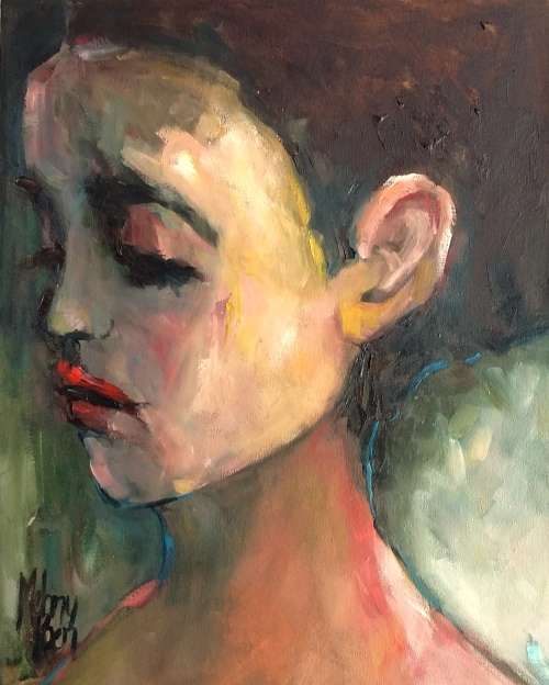 Thoughtful! 400 x 500 mm Melany Koen