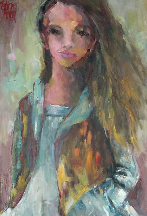 Nonchalantly! 400 x 600 mm Melany Koen