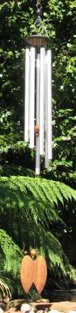 sentient wind chime, digitally tuned, perfect sounds, chakra tones