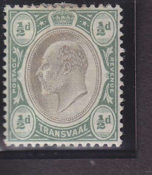 1902-03 ++ KE VII ++ 1/2d BLACK & BLUEISH GREEN (CROWN CA) ++ MH ++ SACC 250