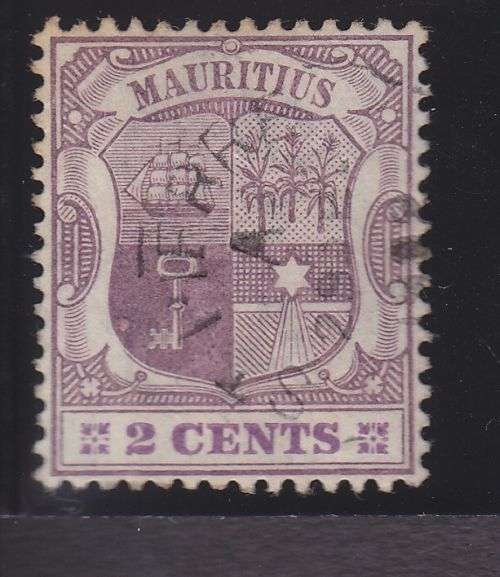 MAURITIUS ++ 1900 ++ 2c PURPLE ++ FU ++ SG 139