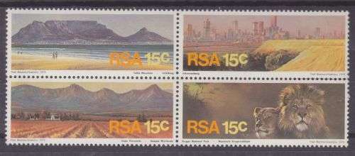 1975 ++ "TOURISM" ++ SETENENT BLOCK OF 4 ++ MNH - SOME SPLIT PERF ++ SACC 393-396