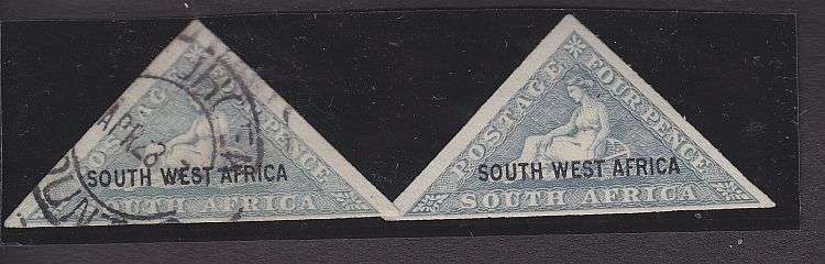 1926-7 ++ 4d GREY-BLUE ENGLISH OVPT ONE LINE ++ 1 x MHL & 1 x FU ++ SACC 72