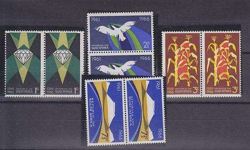 1966 ++ "5th ANIV OF RSA" ++ SET OF 4 ++ MNH ++ SACC 254-257