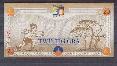 "ORANIA" ++ "TWINTIG ORA" ++ FU ++ SEE SCANS BELOW
