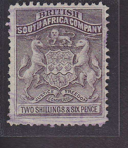 1892 ++ 2/6 "TWO SHILLINGS & SIX PENCE" GREY PURPLE ++ FISCALLY USED ++ SACC 6