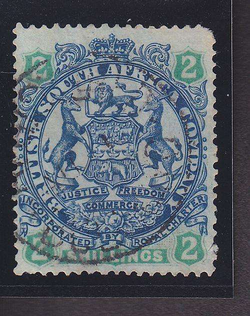 1896-97 ++ 2s INDIGO & GREEN ON BUFF PAPER ++ FU - SEE BELOW ++ SACC 44