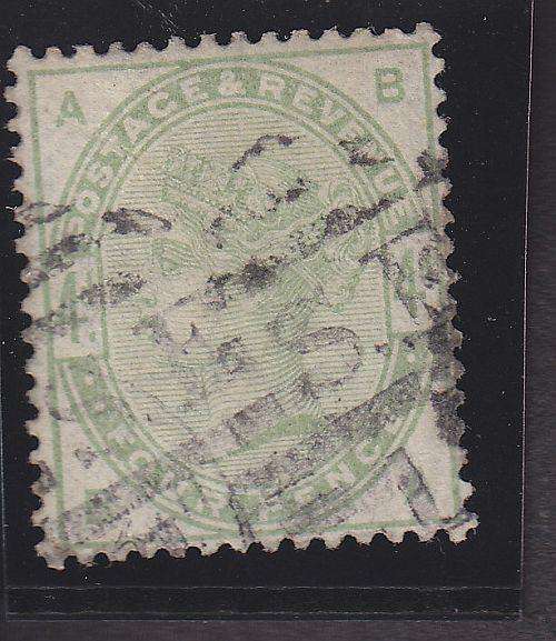 1883 ++ 4d GREEN ++ USED ++ SG 192