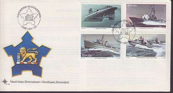 1982 ++ FDC 3.36 ++ "NAVAL BASE - SIMONSTOWN" ++