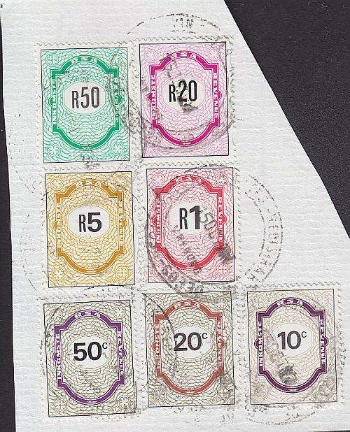 REVENUE ++ ON PIECE R50 (94), R20 & 50c (97), R5 & R1 (96) & 10c ? ++ SEE SCAN BELOW