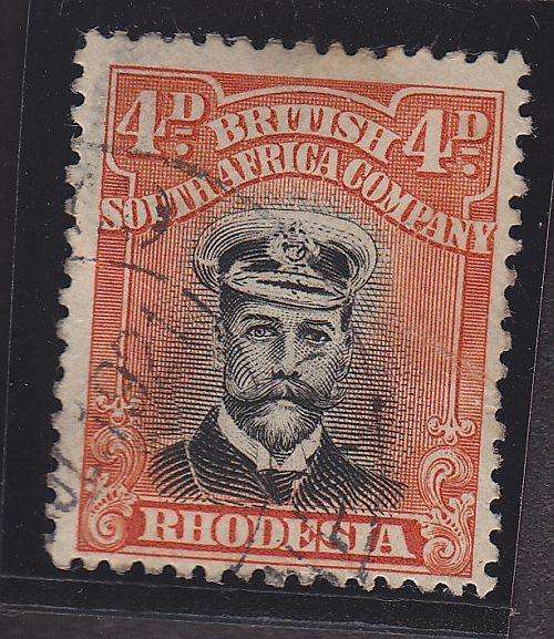 1913 ++ "ADMIRALS" ++ 4d BLACK & ORANGE (DIE III) ++ FU ++ SACC 261