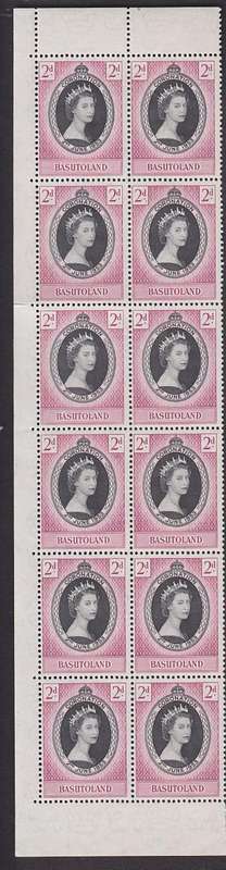 1953 ++ "CORONATION QE II" ++ PART SHEET x 12 STAMPS - SEE BELOW ++ MNH ++ SACC 42