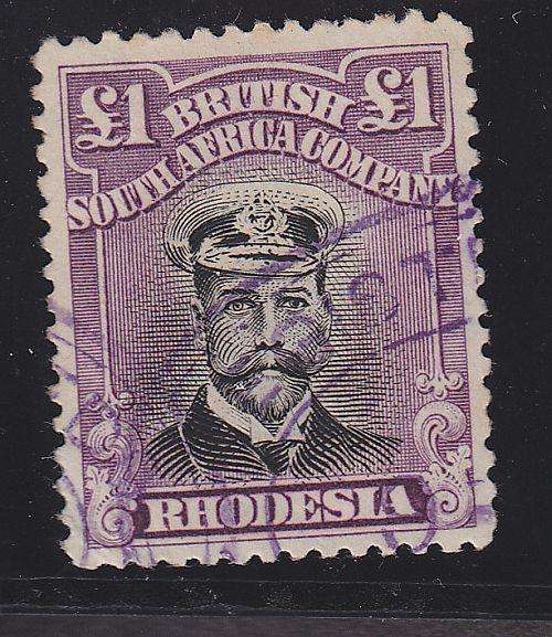 REVENUE USED ++ 1913 ++ "ADEMIRALS" ++ Â£1 BLACK & DEEP PURPLE(DIE III- PERF 14) ++ FU ++ SACC 279