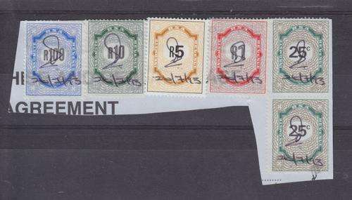 REVENUE ++ 1989-92 ++ NICE SELECTION ON PIECE ++ R100-91 R10-90 R5-92 R1-90 25c-89 SEE BELOW