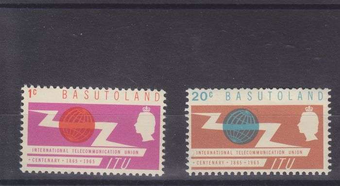 1965 ++ "I.T.U. CENTENARY" ++ SET OF 2 ++ MHL ++ SACC 92-93