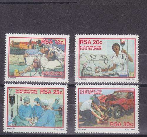 1986 ++ "DONATE BLOOD" ++ SET OF 4 ++ MNH ++ SACC 600-603