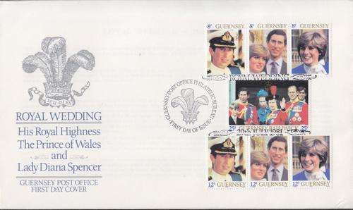 GUERNSEY ++ FDC ++ "ROYAL WEDDING" ++ SEE SCAN BELOW ++ SG 232-238