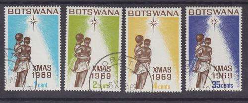 1969 ++ "CHRISTMAS" ++ SET OF 4 ++ VFU ++ SG 256-259