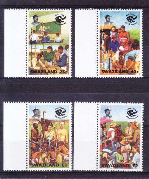 1994 ++ "25th ANNIV OF US PEACE CORPS" ++ SET OF 4 ++ MNH ++ C/V R96 ++ SG 634-637