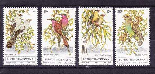 1980 ++ "BIRDS" ++ SET OF 4 ++ MNH ++ SACC 60-63