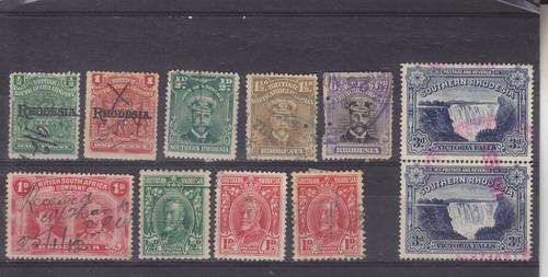 BSAC/SOUTHERN RHOD ++ REVENUE USED ++ SEL OF POSTAL/REV STAMPS ++ SEE SCAN BELOW
