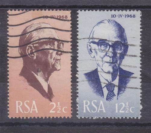 1968 ++ "INAUGURATION OF PRES. FOUCHE" ++ SET OF 2 ++ FU ++ SACC 276-277